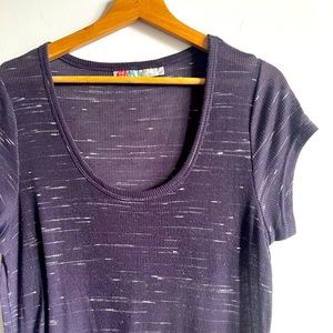 Free People T shirt dress in Heathered Purple Size Large
